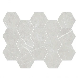 Marmor Mosaik Klinker <strong>Prestige</strong>  Ljusgrå Matt 33x23 cm